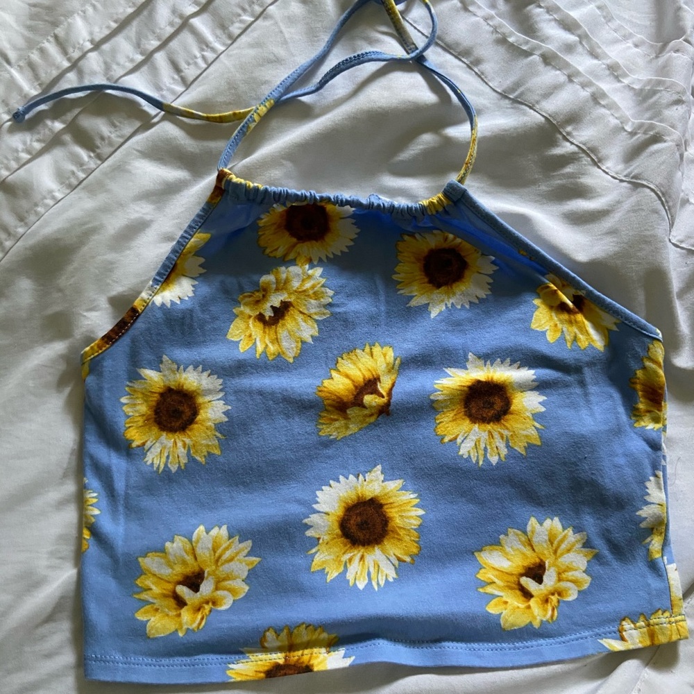Sunflower Halter Top